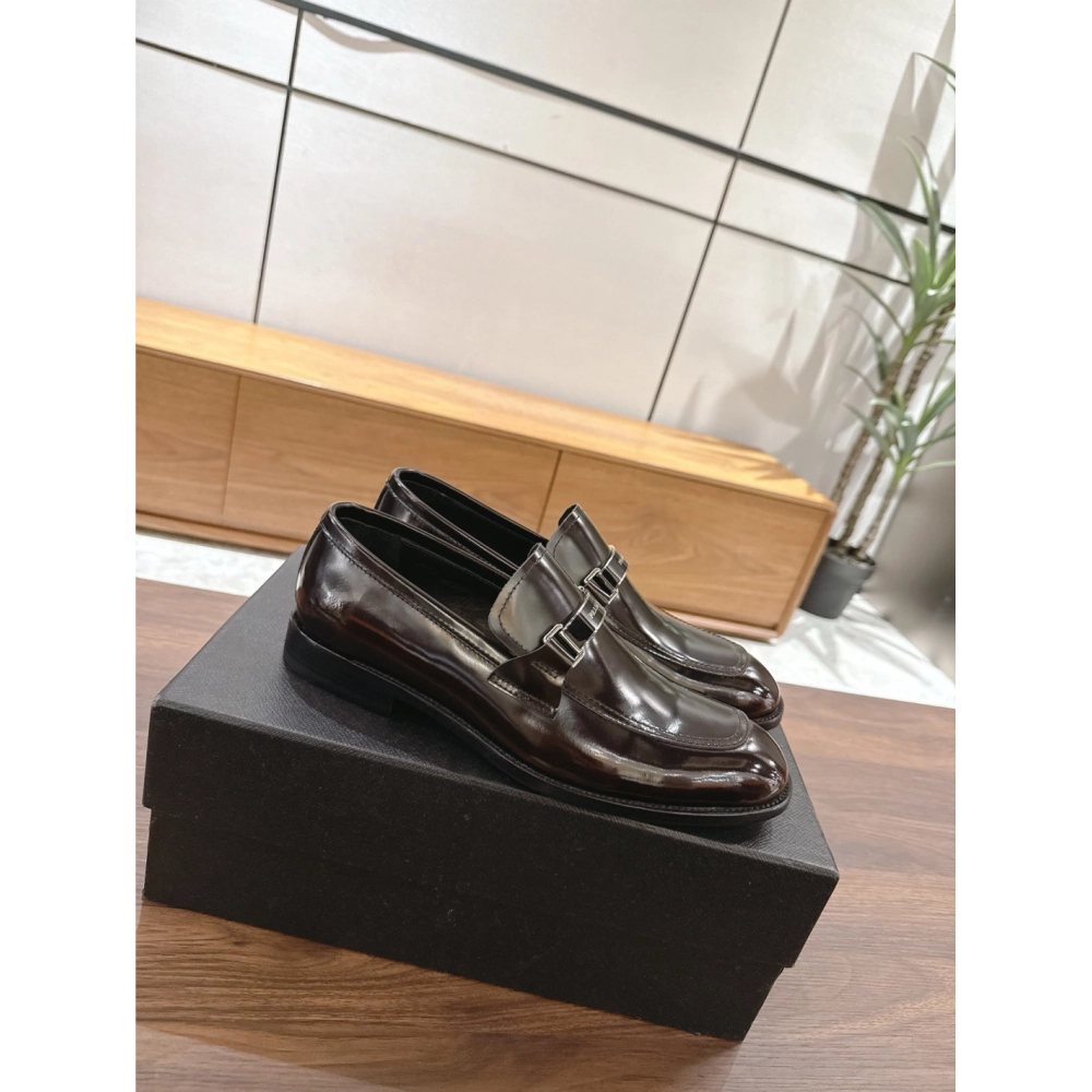 Prada leather shoes 047,PRADA SNEAKERS,Luxury Shoes