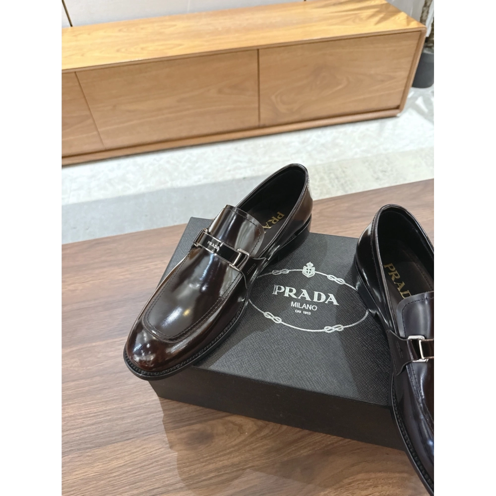 Prada leather shoes 047,PRADA SNEAKERS,Luxury Shoes