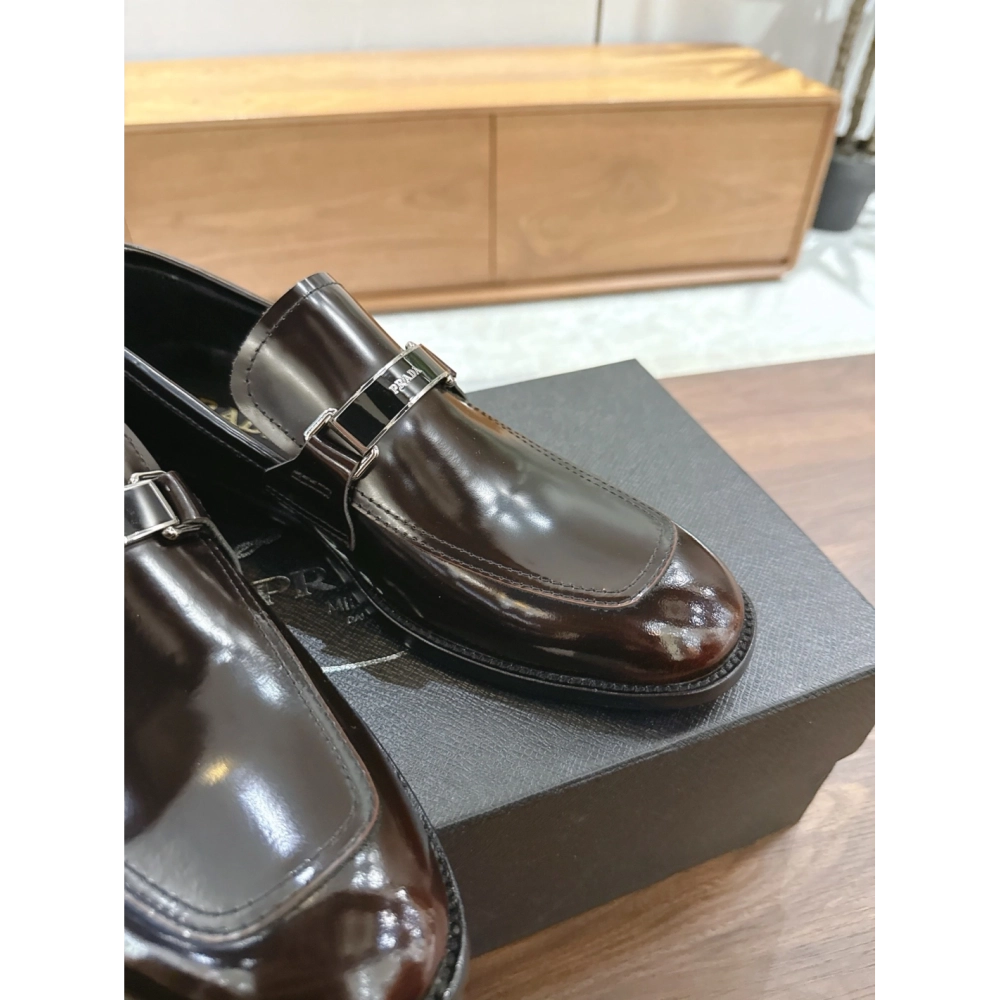Prada leather shoes 047,PRADA SNEAKERS,Luxury Shoes