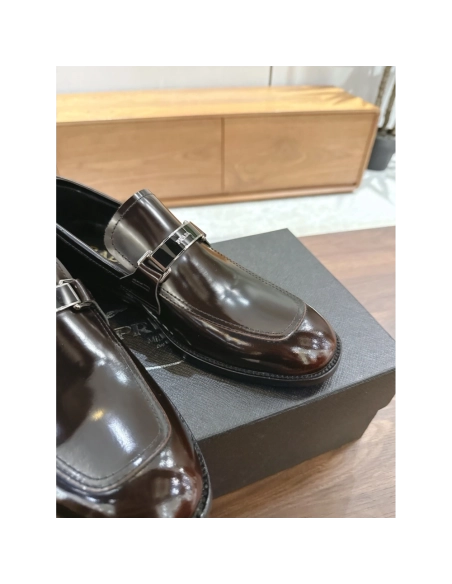 Prada leather shoes 047,PRADA SNEAKERS,Luxury Shoes