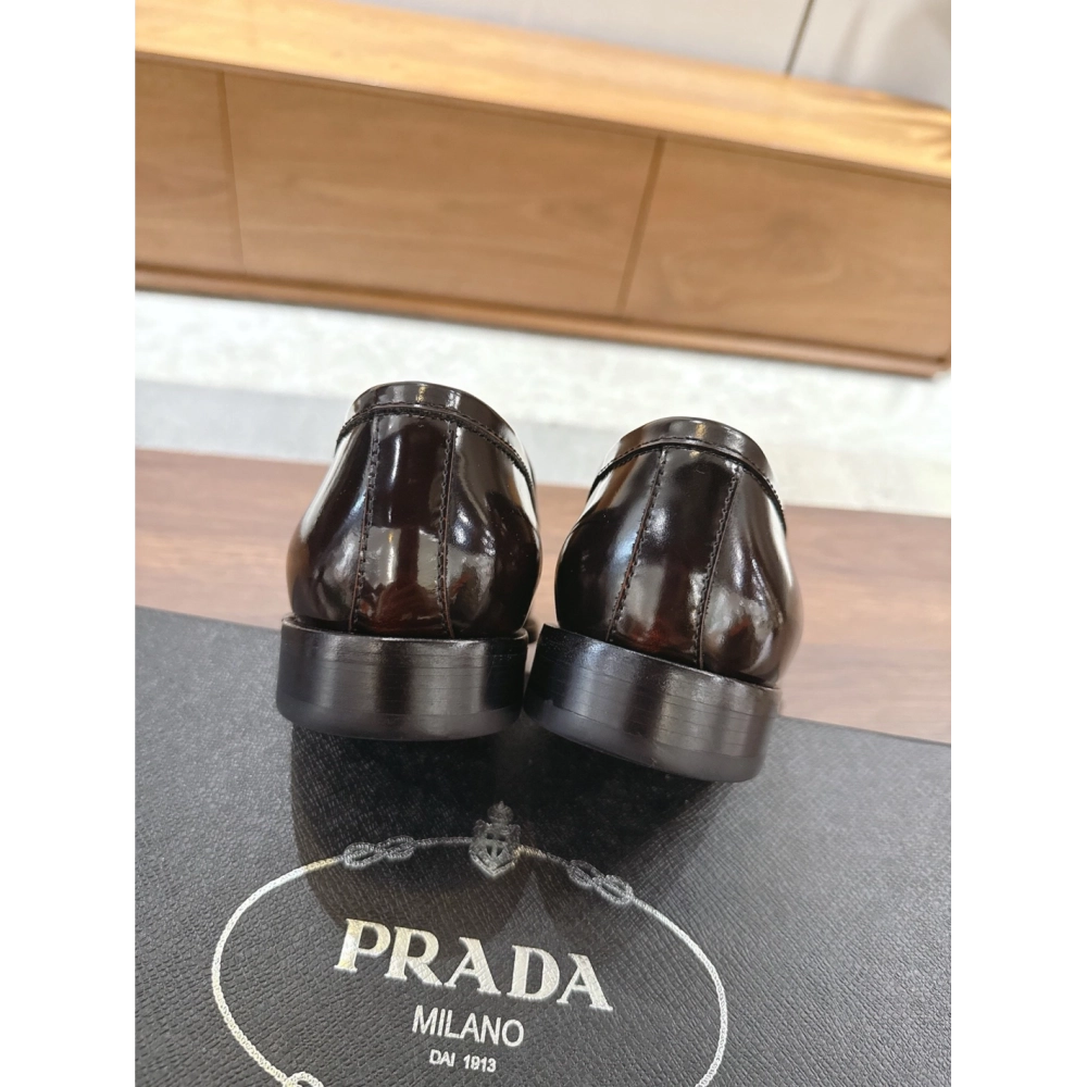 Prada leather shoes 047,PRADA SNEAKERS,Luxury Shoes
