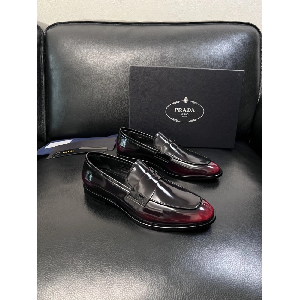 Prada leather shoes 053,PRADA SNEAKERS,Luxury Shoes
