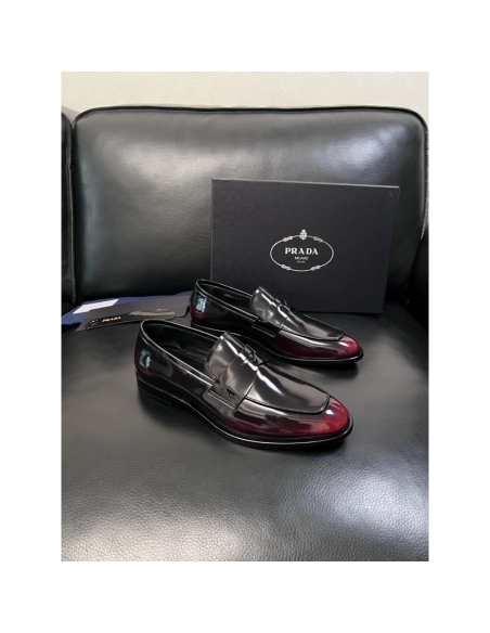 Prada leather shoes 053,PRADA SNEAKERS,Luxury Shoes