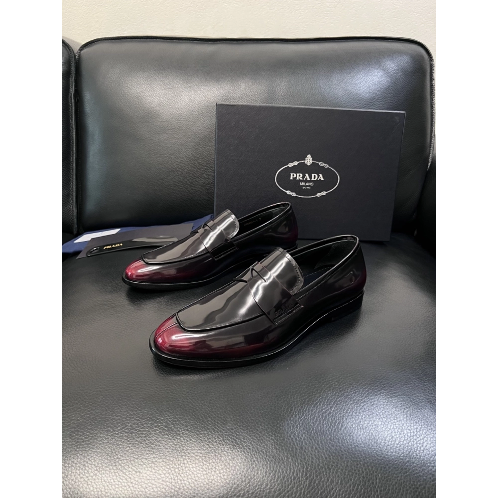 Prada leather shoes 053,PRADA SNEAKERS,Luxury Shoes