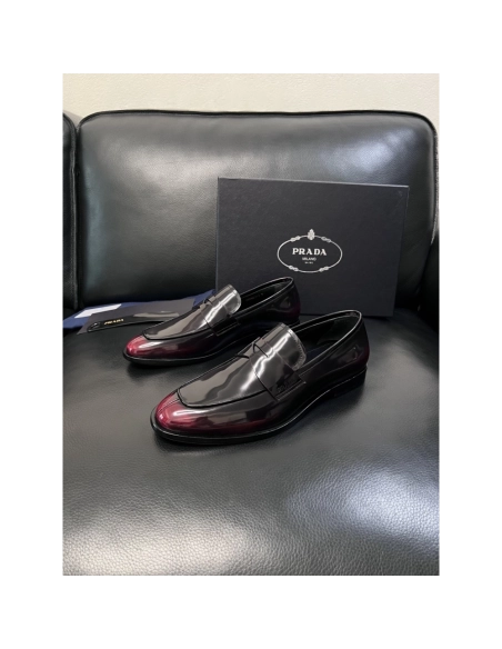 Prada leather shoes 053,PRADA SNEAKERS,Luxury Shoes