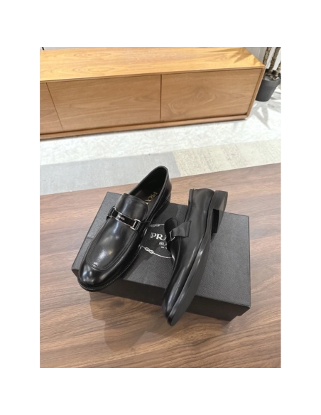 Prada leather shoes 048,PRADA SNEAKERS,Luxury Shoes