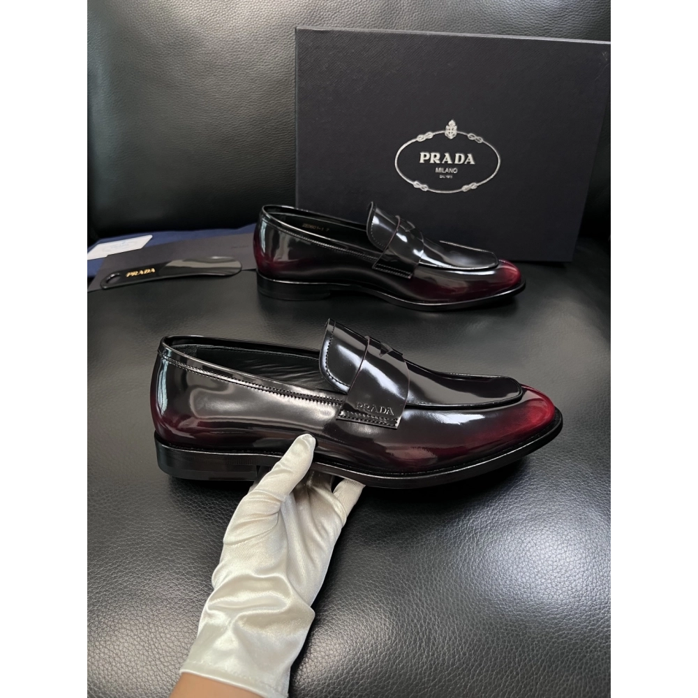 Prada leather shoes 053,PRADA SNEAKERS,Luxury Shoes