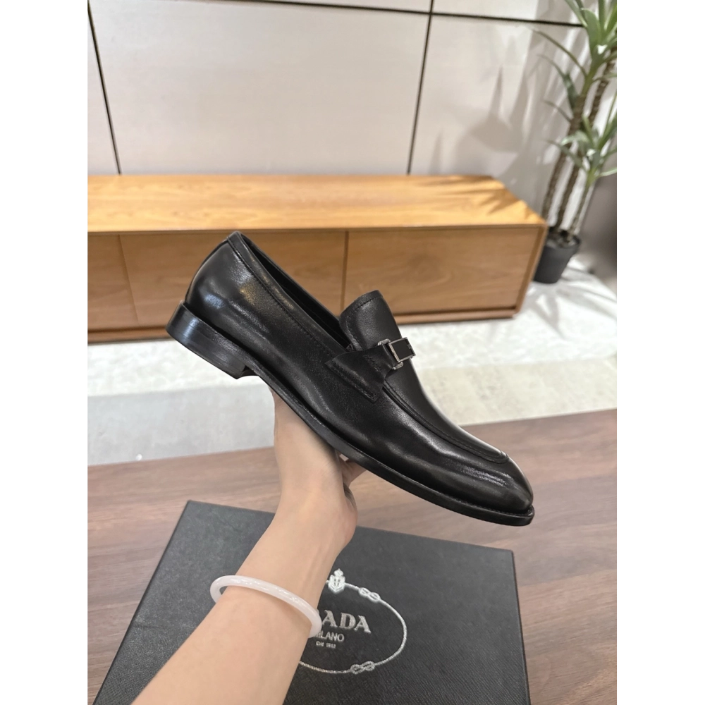 Prada leather shoes 048,PRADA SNEAKERS,Luxury Shoes