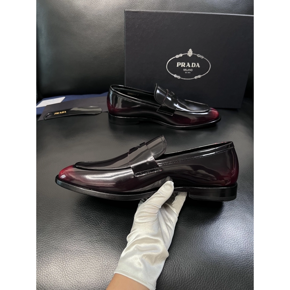 Prada leather shoes 053,PRADA SNEAKERS,Luxury Shoes