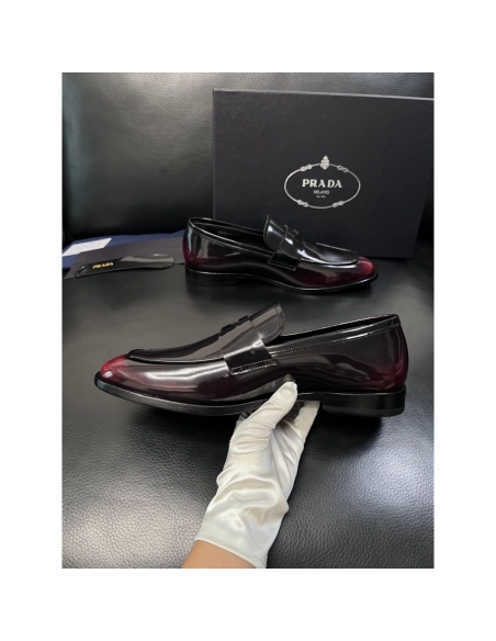 Prada leather shoes 053,PRADA SNEAKERS,Luxury Shoes