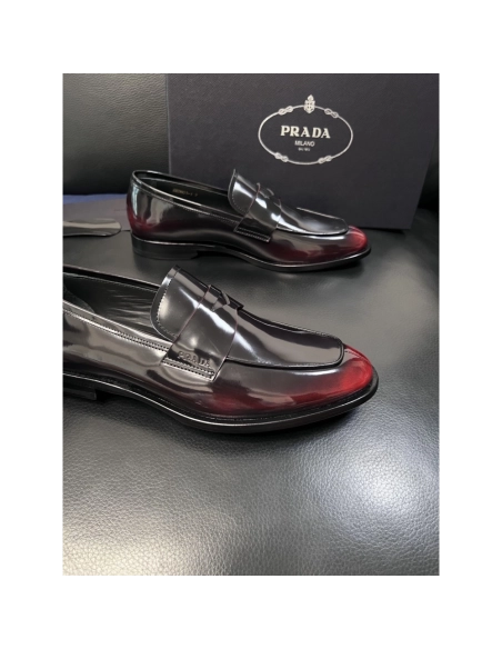 Prada leather shoes 053,PRADA SNEAKERS,Luxury Shoes
