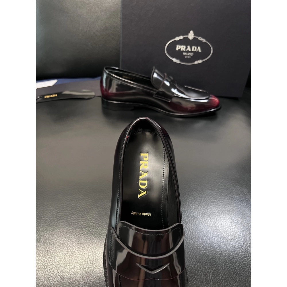 Prada leather shoes 053,PRADA SNEAKERS,Luxury Shoes