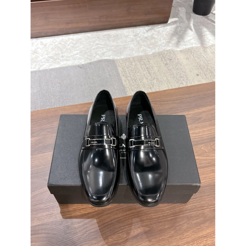 Prada leather shoes 049,PRADA SNEAKERS,Luxury Shoes