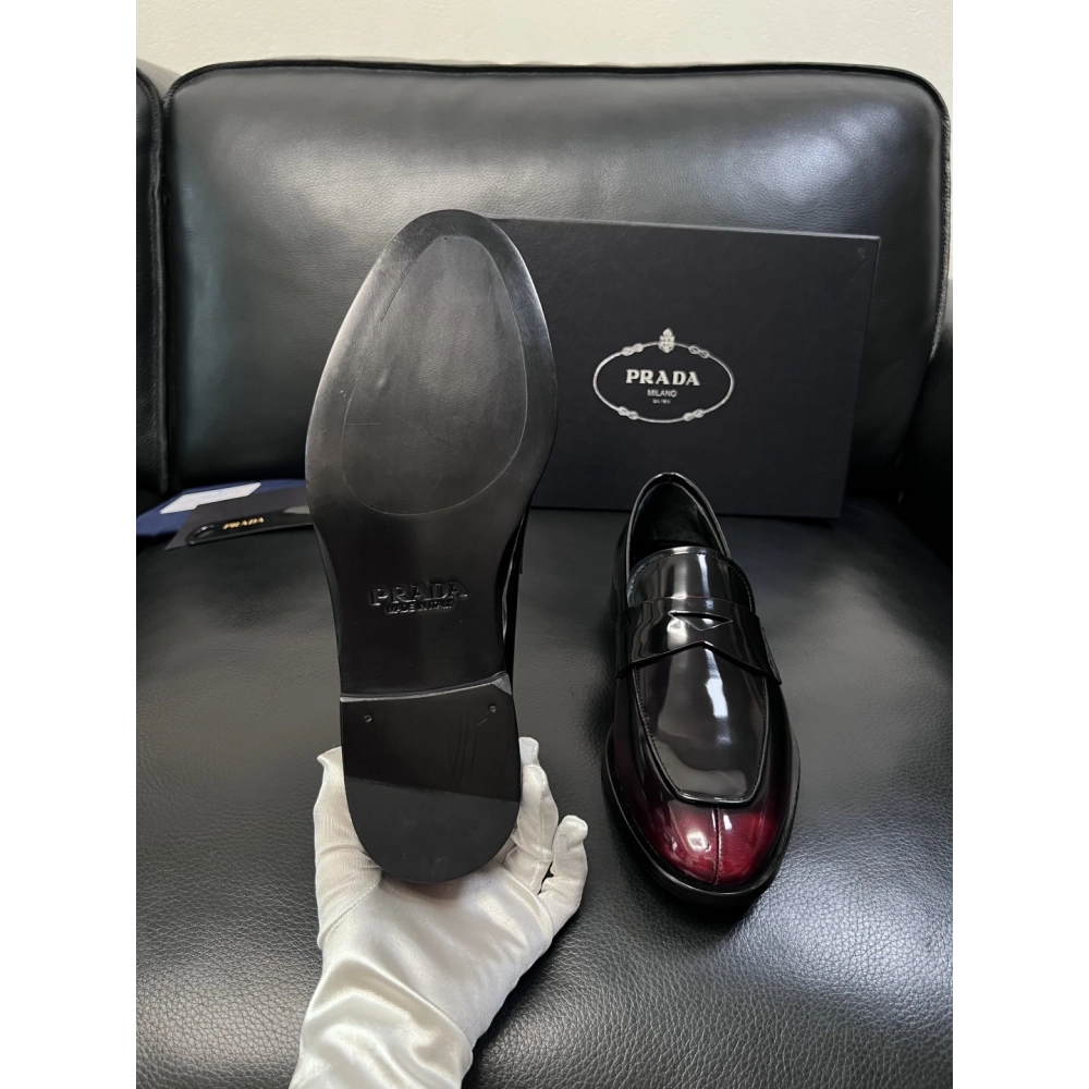 Prada leather shoes 053,PRADA SNEAKERS,Luxury Shoes