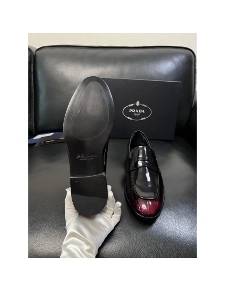 Prada leather shoes 053,PRADA SNEAKERS,Luxury Shoes