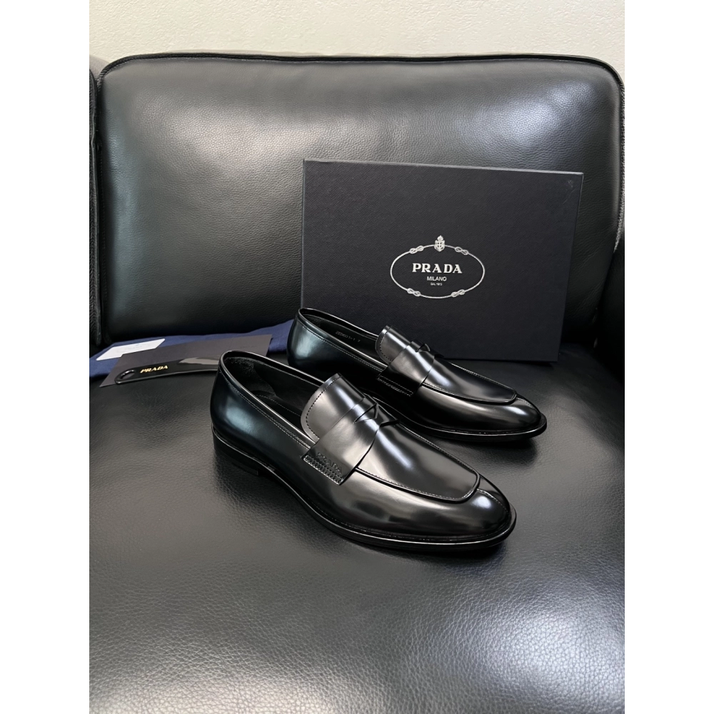 Prada leather shoes 054,PRADA SNEAKERS,Luxury Shoes