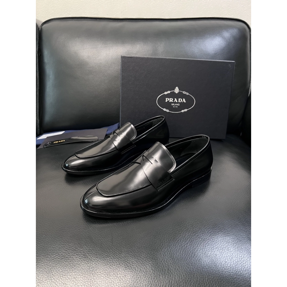 Prada leather shoes 054,PRADA SNEAKERS,Luxury Shoes
