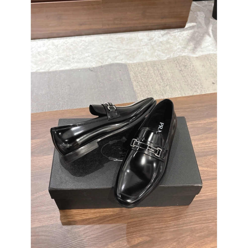 Prada leather shoes 049,PRADA SNEAKERS,Luxury Shoes