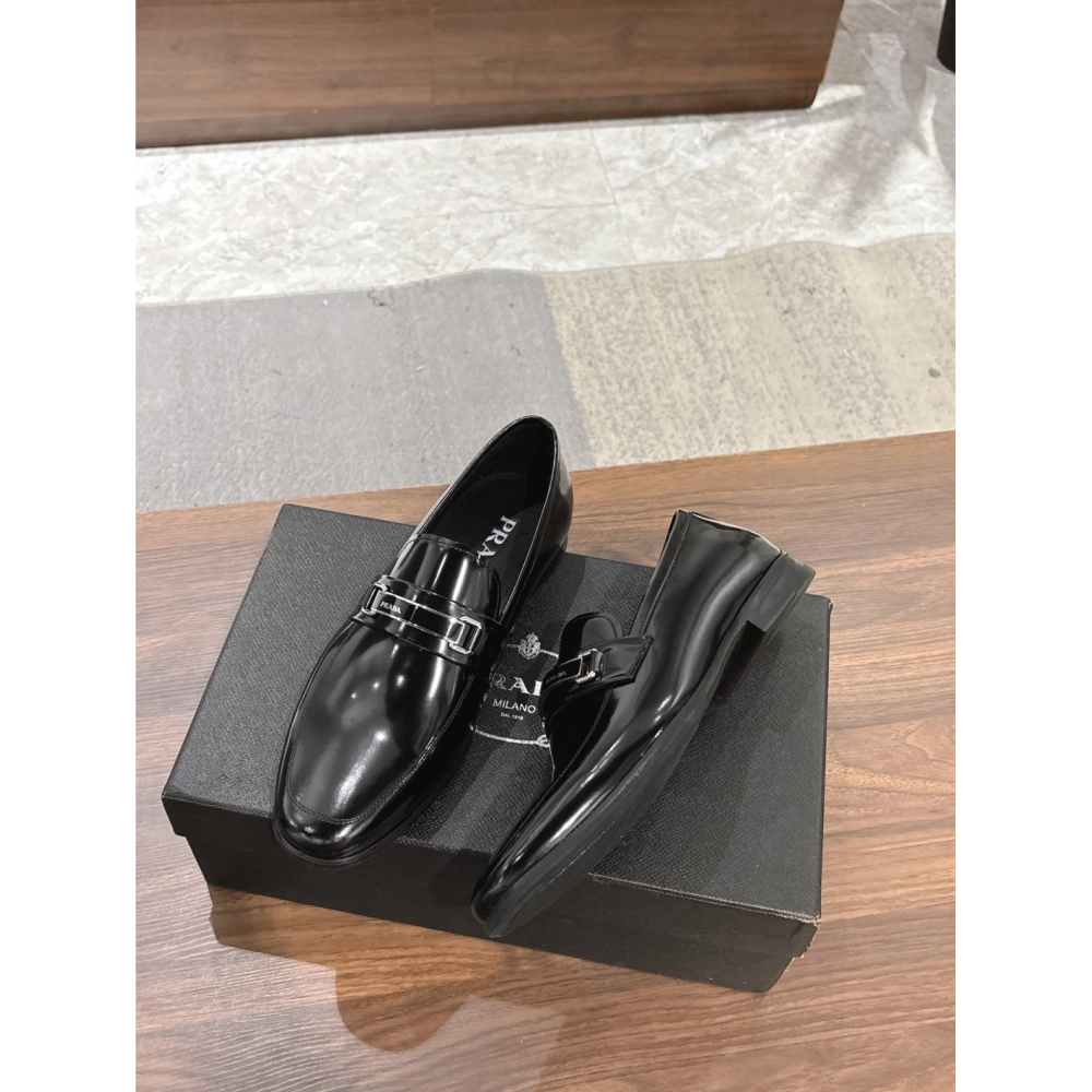 Prada leather shoes 049,PRADA SNEAKERS,Luxury Shoes