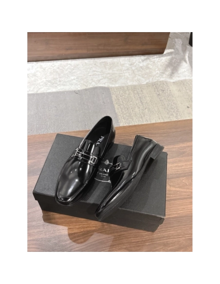 Prada leather shoes 049,PRADA SNEAKERS,Luxury Shoes