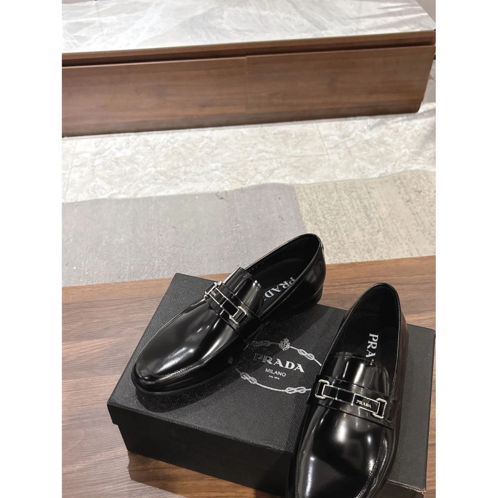 Prada leather shoes 049,PRADA SNEAKERS,Luxury Shoes