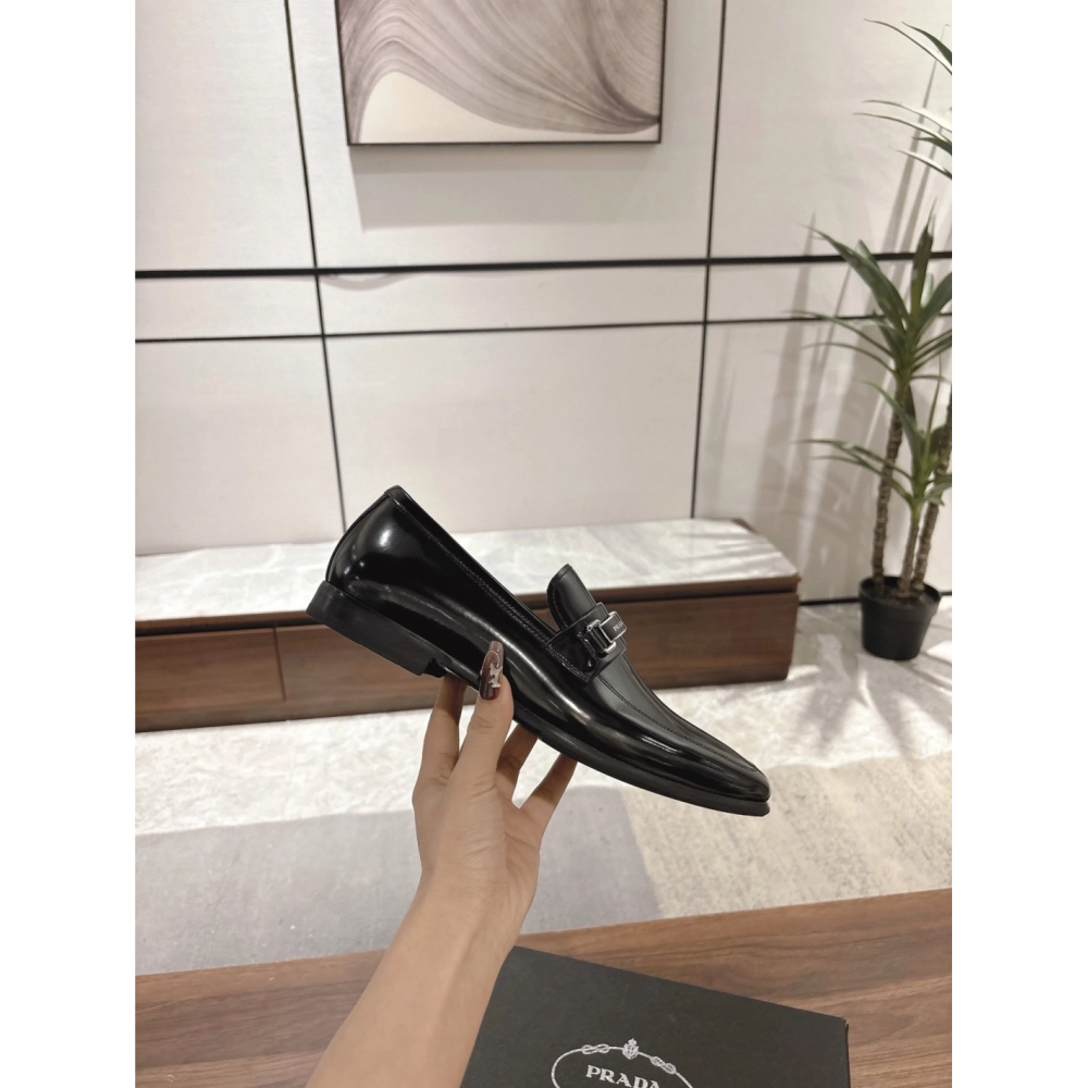 Prada leather shoes 049,PRADA SNEAKERS,Luxury Shoes