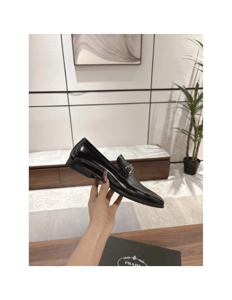 Prada leather shoes 049,PRADA SNEAKERS,Luxury Shoes