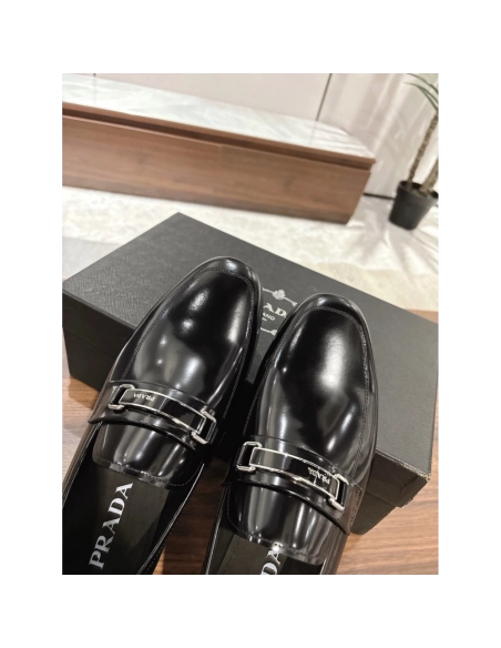 Prada leather shoes 049,PRADA SNEAKERS,Luxury Shoes