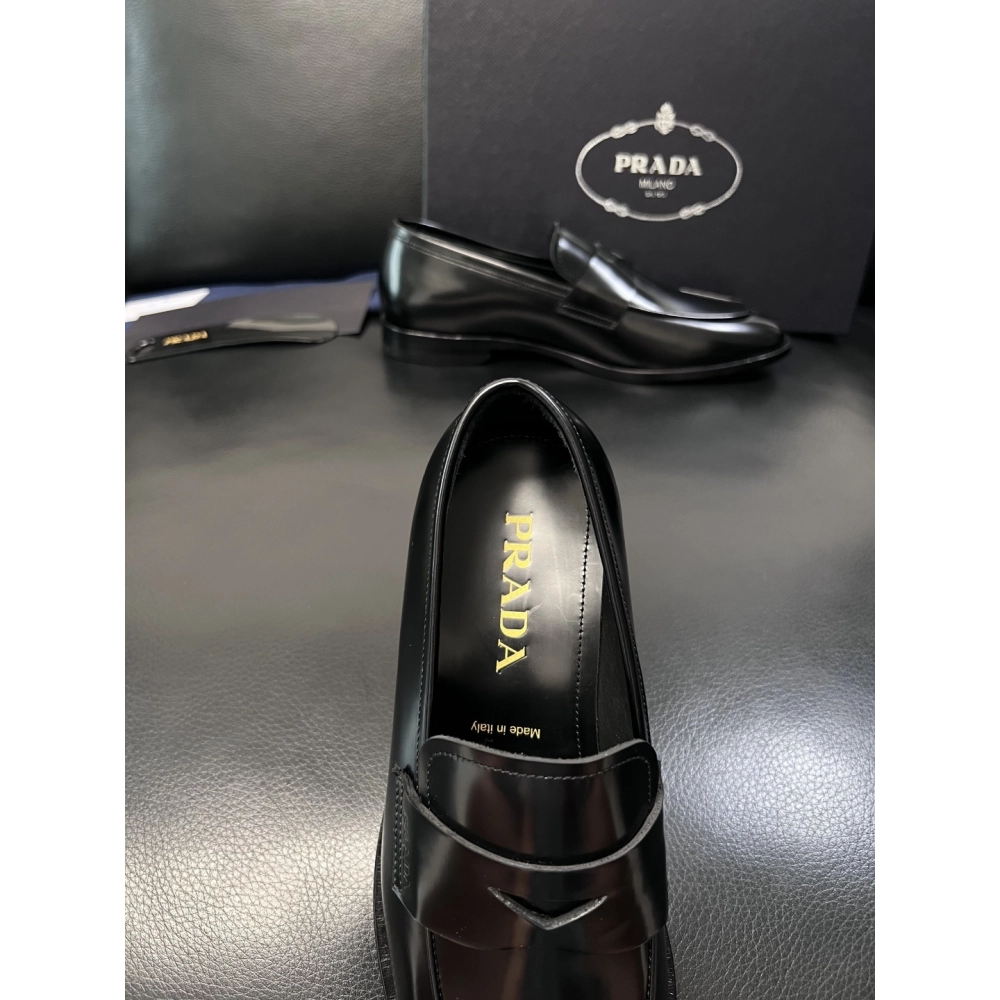 Prada leather shoes 054,PRADA SNEAKERS,Luxury Shoes