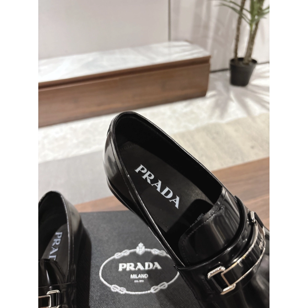 Prada leather shoes 049,PRADA SNEAKERS,Luxury Shoes