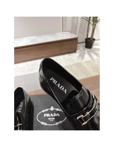 Prada leather shoes 049,PRADA SNEAKERS,Luxury Shoes