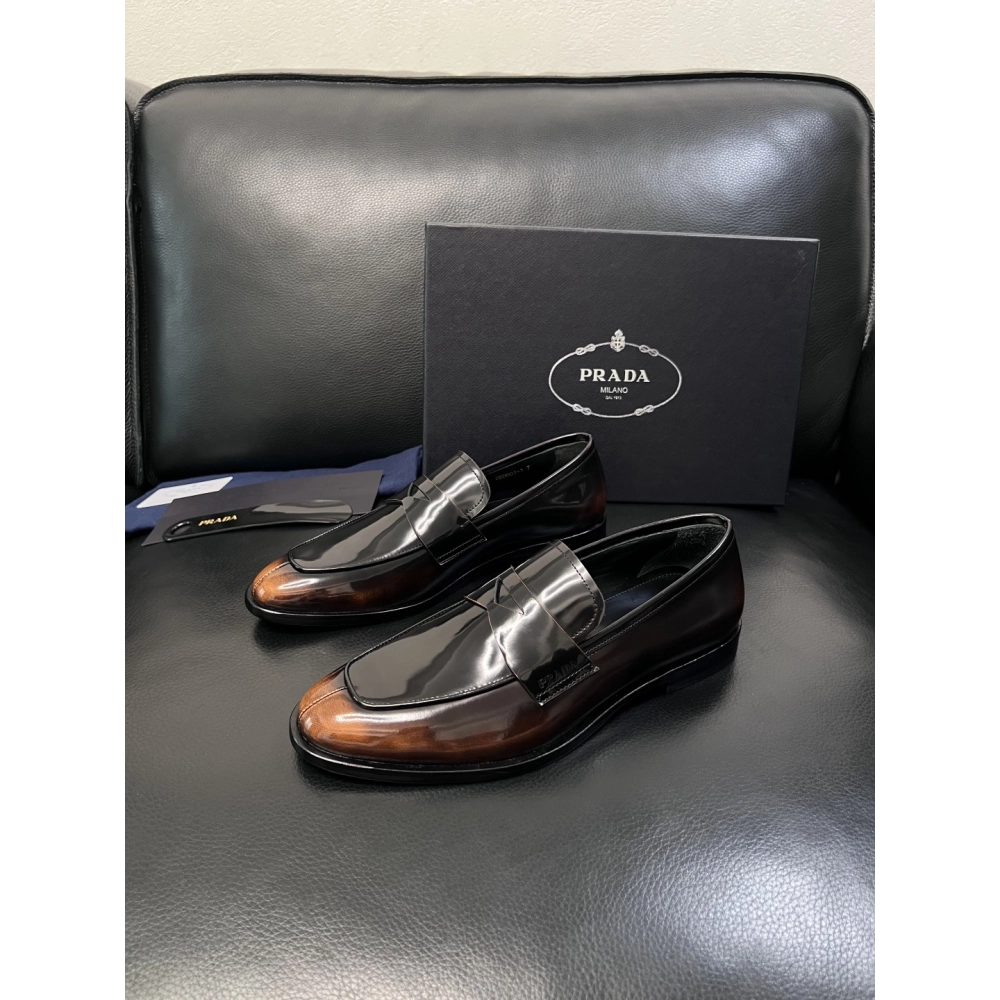 Prada leather shoes 055,PRADA SNEAKERS,Luxury Shoes