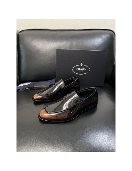 Prada leather shoes 055,PRADA SNEAKERS,Luxury Shoes