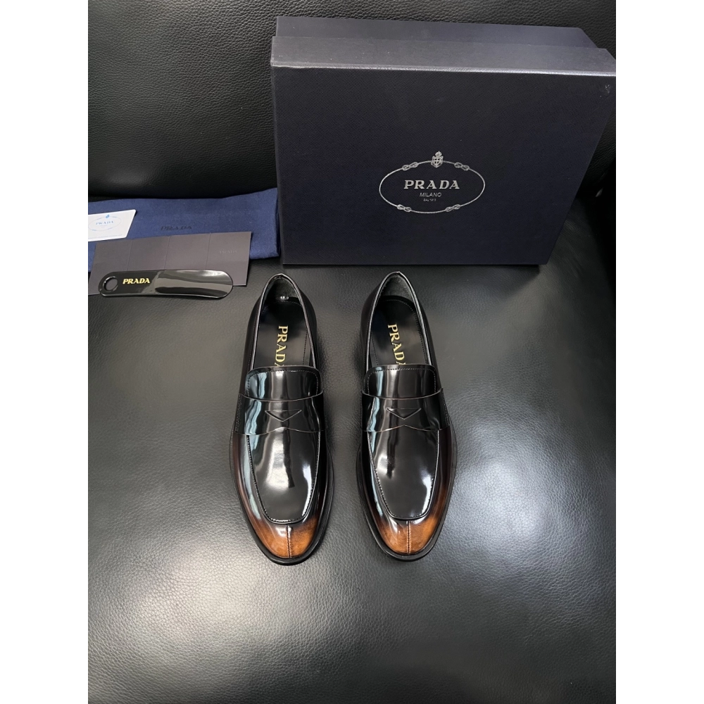 Prada leather shoes 055,PRADA SNEAKERS,Luxury Shoes