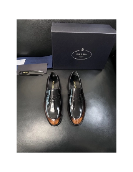 Prada leather shoes 055,PRADA SNEAKERS,Luxury Shoes