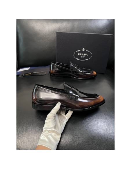Prada leather shoes 055,PRADA SNEAKERS,Luxury Shoes
