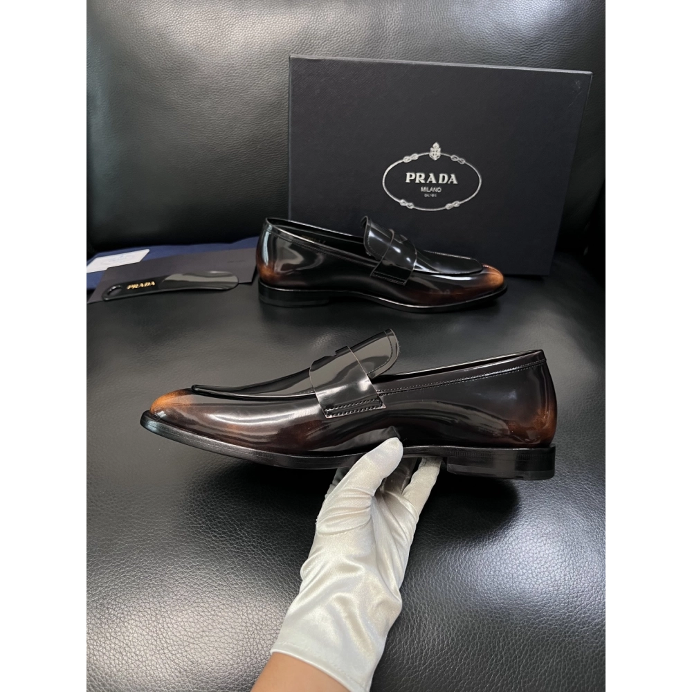 Prada leather shoes 055,PRADA SNEAKERS,Luxury Shoes