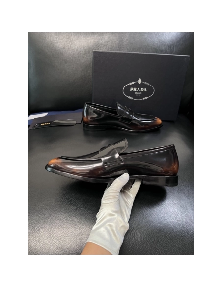 Prada leather shoes 055,PRADA SNEAKERS,Luxury Shoes