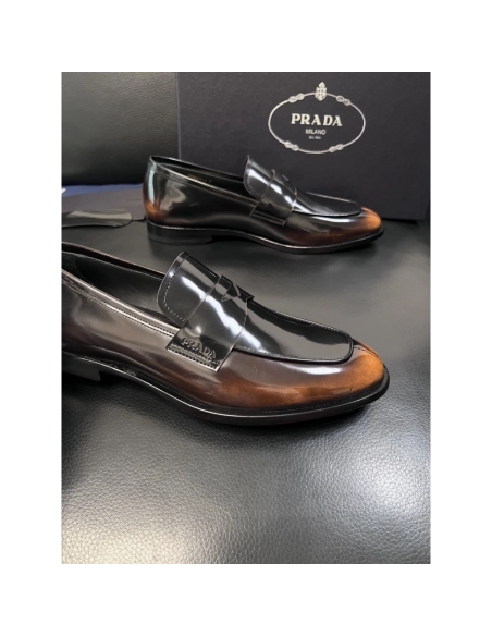 Prada leather shoes 055,PRADA SNEAKERS,Luxury Shoes