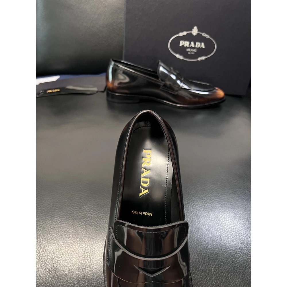 Prada leather shoes 055,PRADA SNEAKERS,Luxury Shoes