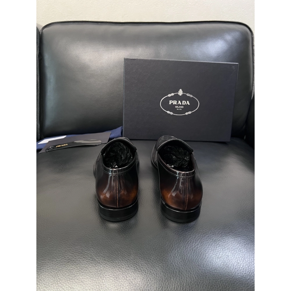 Prada leather shoes 055,PRADA SNEAKERS,Luxury Shoes