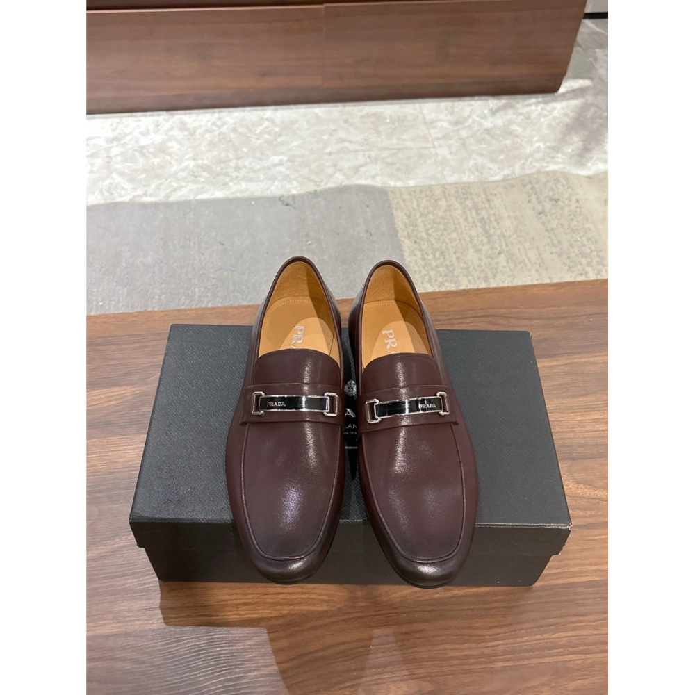Prada leather shoes 051,PRADA SNEAKERS,Luxury Shoes