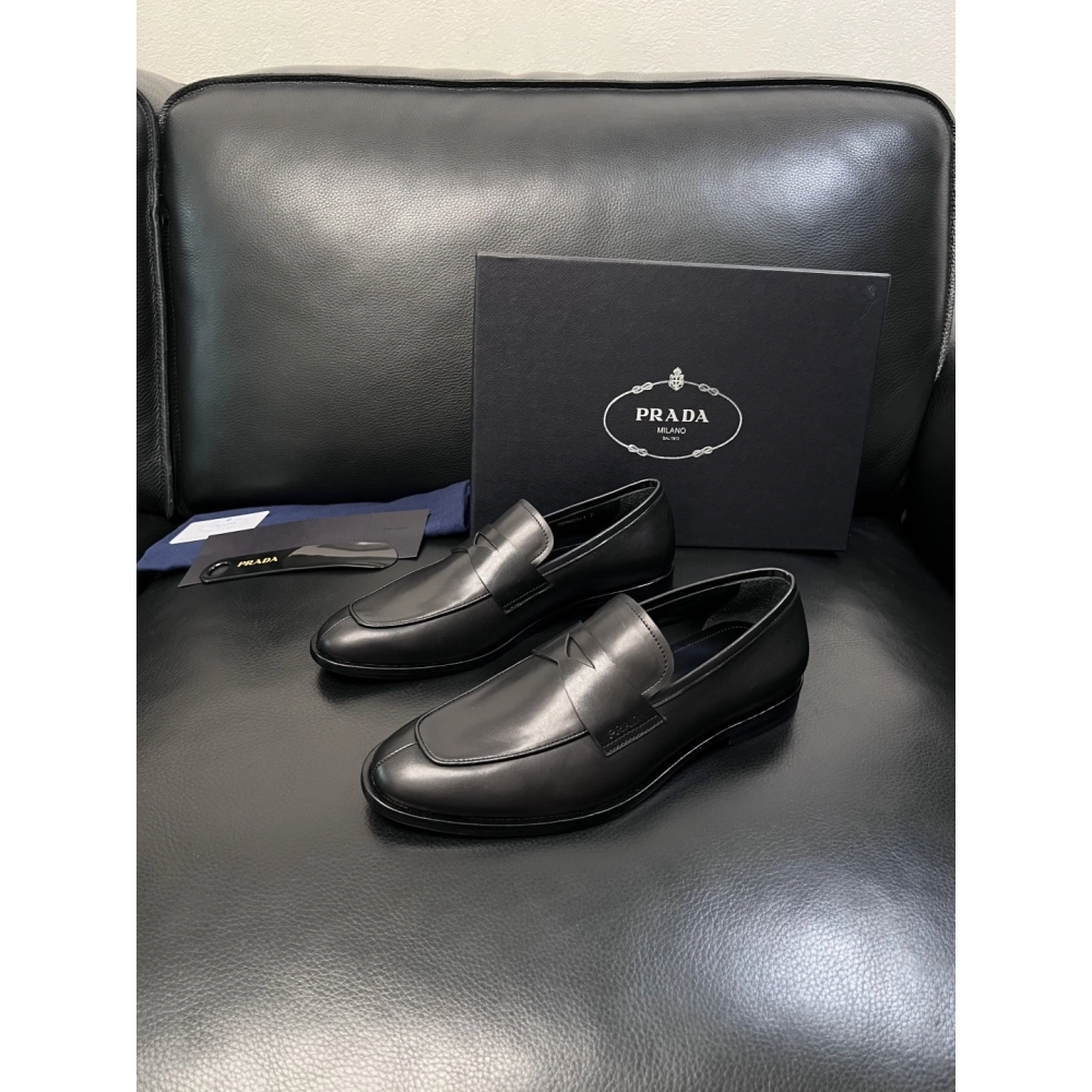 Prada leather shoes 056,PRADA SNEAKERS,Luxury Shoes