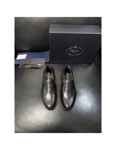 Prada leather shoes 056,PRADA SNEAKERS,Luxury Shoes