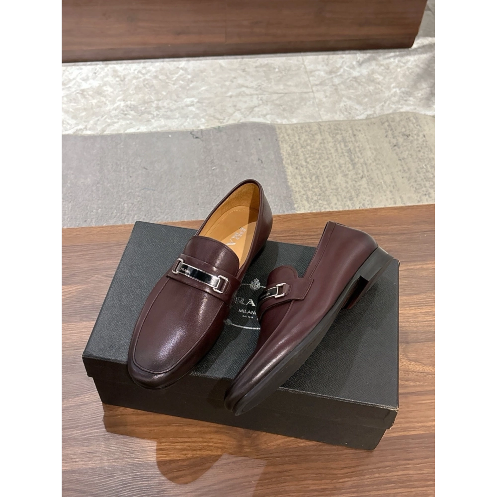 Prada leather shoes 051,PRADA SNEAKERS,Luxury Shoes