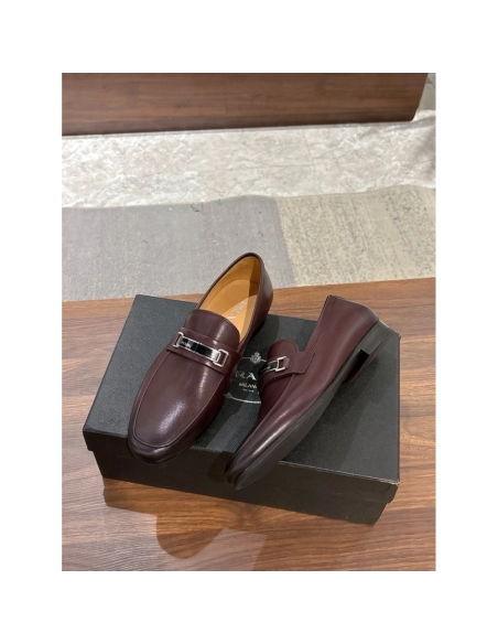 Prada leather shoes 051,PRADA SNEAKERS,Luxury Shoes