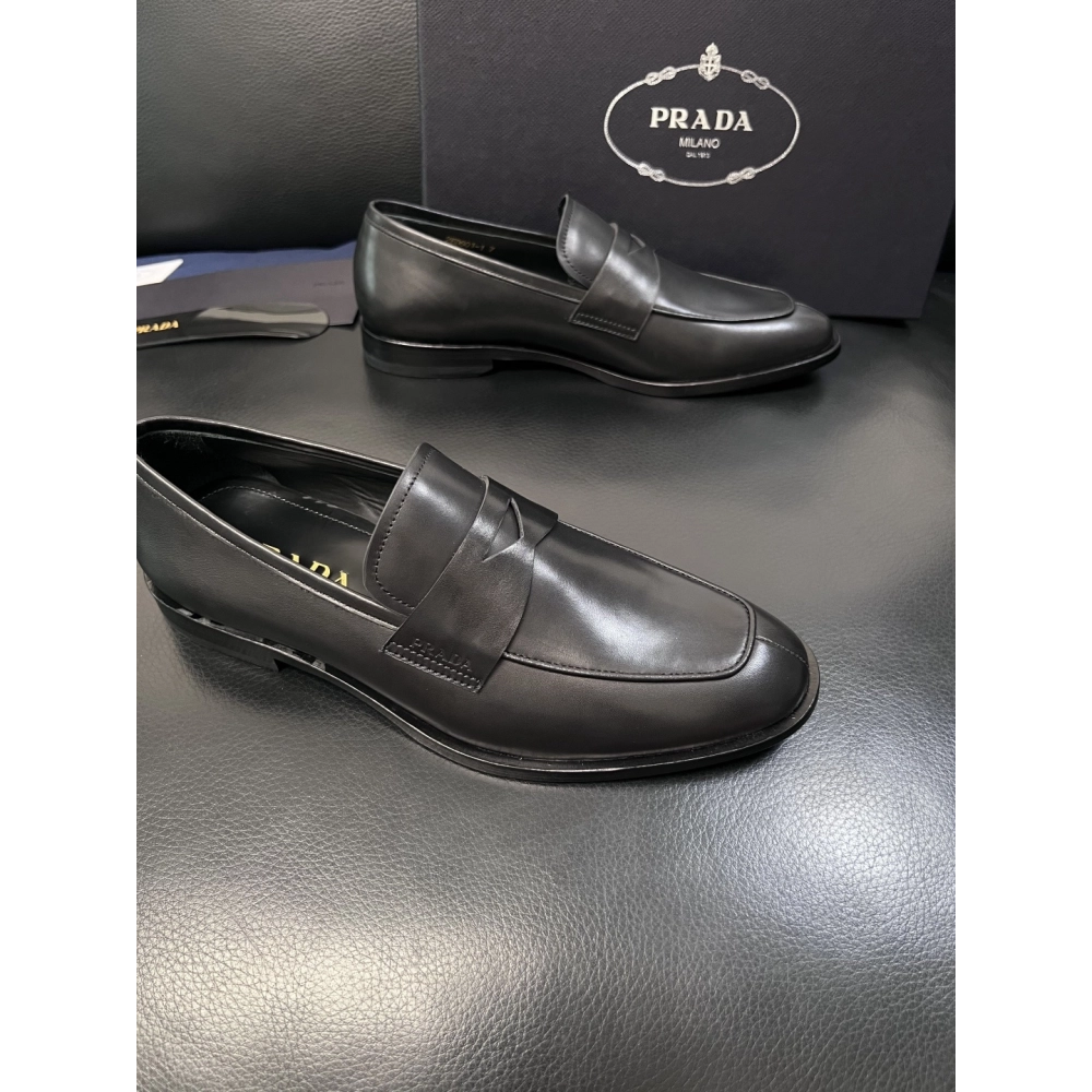 Prada leather shoes 056,PRADA SNEAKERS,Luxury Shoes