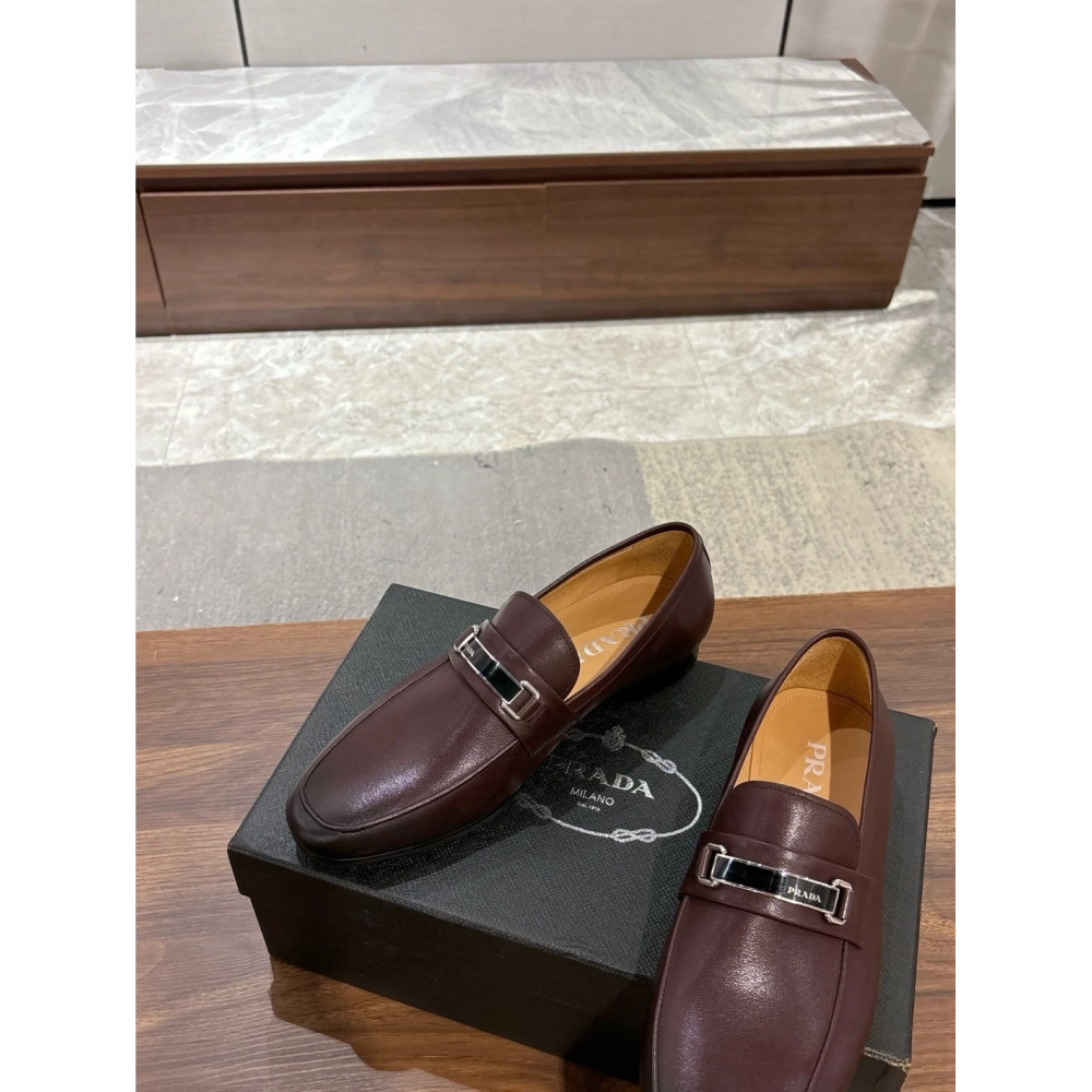 Prada leather shoes 051,PRADA SNEAKERS,Luxury Shoes