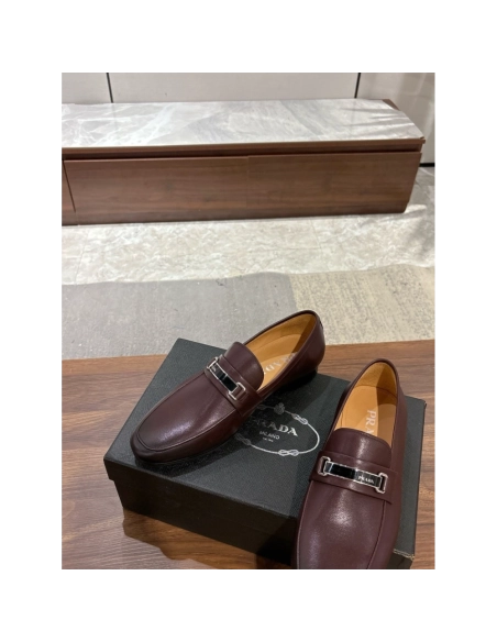 Prada leather shoes 051,PRADA SNEAKERS,Luxury Shoes