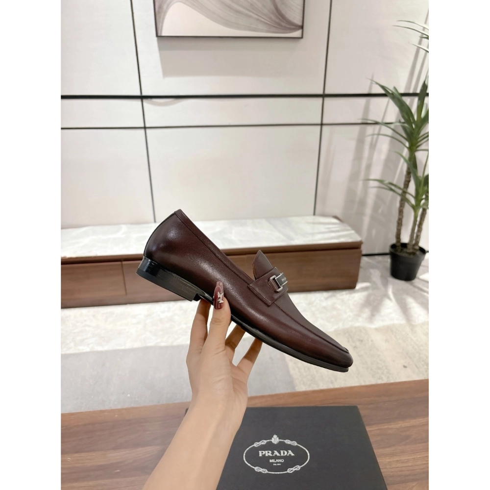 Prada leather shoes 051,PRADA SNEAKERS,Luxury Shoes
